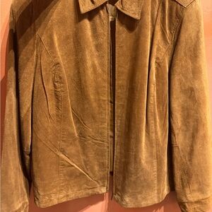 Woman's Vintage XL Leather   Brown Suede Jacket